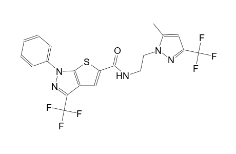1H-thieno[2,3-c]pyrazole-5-carboxamide, N-[2-[5-methyl-3-(trifluoromethyl)-1H-pyrazol-1-yl]ethyl]-1-phenyl-3-(trifluoromethyl)-