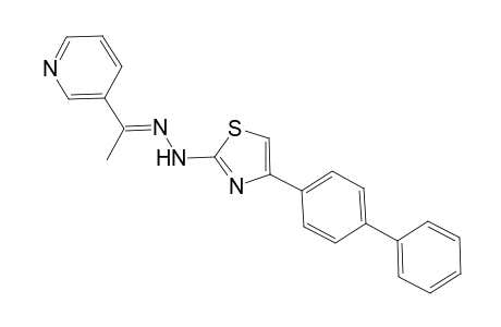 (E)-4-(Biphenyl-4-yl)-[2-[2-(1-pyridin-3-yl)ethylidene]-hydrazineyl]thiazole
