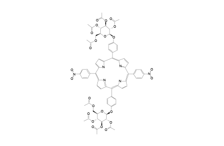 5,15-BIS-(4-NITROPHENYL)-10,20-BIS-[4-(2',3',4',6'-TETRA-O-ACETYL-BETA-D-GLUCOPYRANOSYLOXY)-PHENYL]-PORPHYRIN