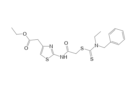Ethyl 2-[2'-(N-benzyl-N-ethyl)thiocarbamoyl]thio]acylamino]-thiazol-4-acetate