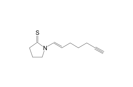N-[(E)-Hept-1-en-6-ynyl]pyrrolidine-2-thione