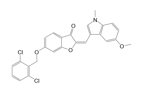 3(2H)-benzofuranone, 6-[(2,6-dichlorophenyl)methoxy]-2-[(5-methoxy-1-methyl-1H-indol-3-yl)methylene]-, (2E)-