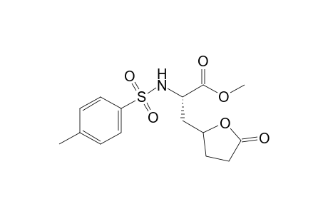 Methyl (2R*,3S*)-3-(5-oxotetrahydrofuran-2-yl)-2-(toluene-4-sulfonylamino)propanoate