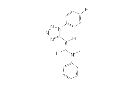 trans-1-(p-fluorophenyl)-5-[2-(N-methylanilino)vinyl]-1H-tetrazole