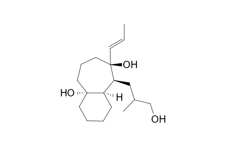 (1R*,5S*,6S*,7R*)-6-(2-Methylpropan-1-ol)-5-(1(E/Z)-propenyl)bicyclo[5.4.0]undecane-1,5-diol