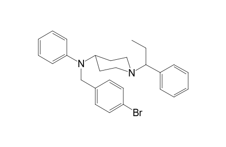 N-(4-Bromobenzyl)-N-phenyl-1-(1-phenylpropan-1-yl)piperidin-4-amine