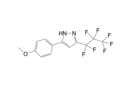 5-(4-Methoxyphenyl)-3-(perfluoropropyl)-1H-pyrazole
