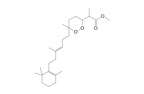 3-(1-(Methoxycarbonyl)ethyl)-6-methyl-6[6-(1',3',3'-trimethylcyclohexen-2-yl)-4-methylhex-3-en-1-yl]-1,2-dioxacyclohexane