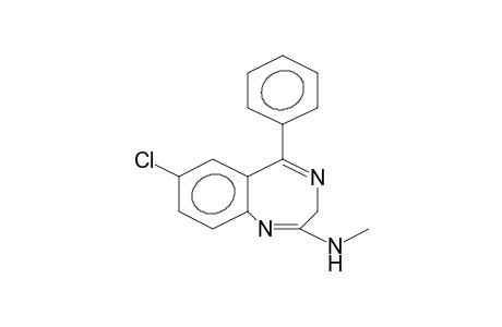 7-Chloro-N-methyl-5-phenyl-3H-1,4-benzodiazepin-2-amine
