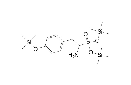 Phosphonic acid, [1-amino-2-[4-[(trimethylsilyl)oxy]phenyl]ethyl]-, bis(trimethylsilyl) ester