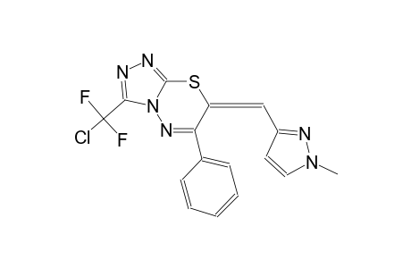 (7E)-3-[chloro(difluoro)methyl]-7-[(1-methyl-1H-pyrazol-3-yl)methylene]-6-phenyl-7H-[1,2,4]triazolo[3,4-b][1,3,4]thiadiazine