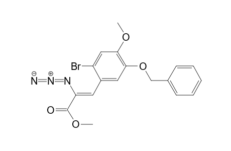 2-Propenoic acid, 2-azido-3-[2-bromo-4-methoxy-5-(phenylmethoxy)phenyl]-, methyl ester