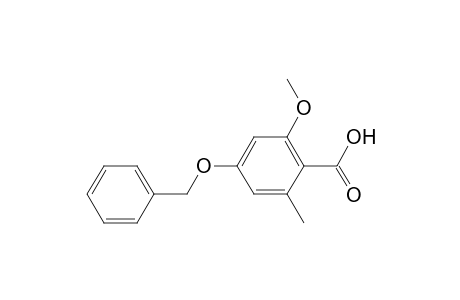 Benzoic acid, 2-methoxy-6-methyl-4-(phenylmethoxy)-