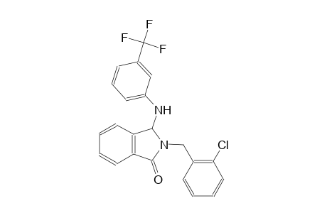 1H-isoindol-1-one, 2-[(2-chlorophenyl)methyl]-2,3-dihydro-3-[[3-(trifluoromethyl)phenyl]amino]-