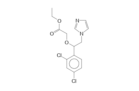 1-(2,4-Dichlorophenyl)-2-(imidazol-1-yl)ethoxyacetic acid, ethyl ester