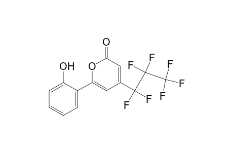 4-(1,1,2,2,3,3,3-heptafluoropropyl)-6-(2-hydroxyphenyl)-2-pyranone
