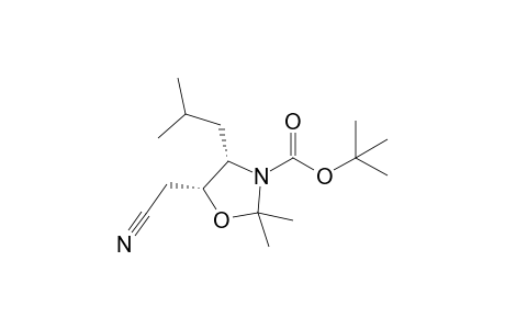 (4S,5R)-3-(tert-Butoxycarbonyl)-5-cyanomethyl-4-isobutyl-2,2-dimethyl-1,3-oxazolidine