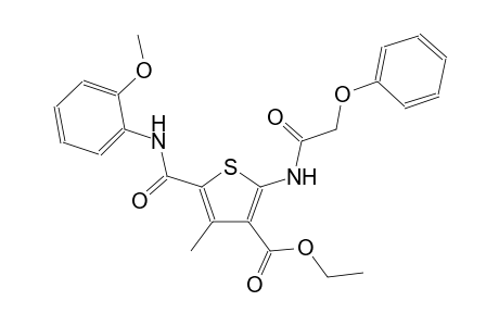 ethyl 5-[(2-methoxyanilino)carbonyl]-4-methyl-2-[(phenoxyacetyl)amino]-3-thiophenecarboxylate