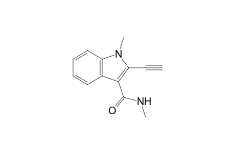 2-ethynyl-N,1-dimethyl-3-indolecarboxamide