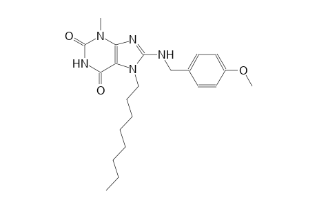 8-[(4-methoxybenzyl)amino]-3-methyl-7-octyl-3,7-dihydro-1H-purine-2,6-dione