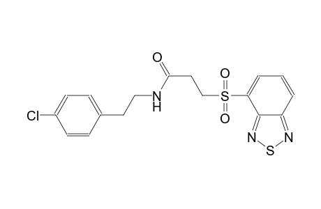 3-(benzo[c][1,2,5]thiadiazol-4-ylsulfonyl)-N-(4-chlorophenethyl)propanamide