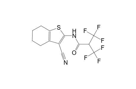 N-(3-cyano-4,5,6,7-tetrahydro-1-benzothiophen-2-yl)-3,3,3-trifluoro-2-(trifluoromethyl)propanamide