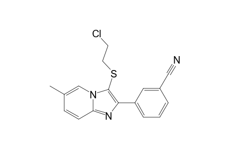 3-[3-(2-Chloroethylthio)-6-methylimidazo[1,2-a]pyridin-2-yl]benzonitrile