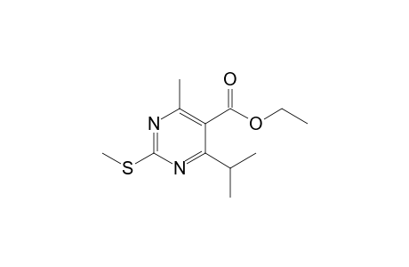 Ethyl 4-isopropyl-6-methyl-2-(methylthio)pyrimidine-5-carboxylate