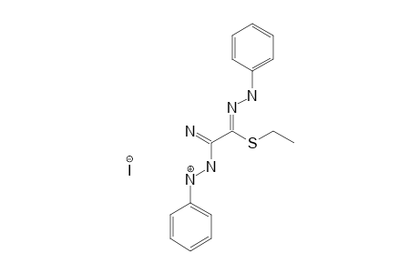 S-ETHYL-THIOOXAL-1-(2-PHENYLHYDRAZONO)-2-(2-PHENYLAMIDRAZONIUM)-IODIDE