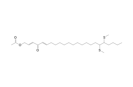 1-(Acetoxy)-4-oxo-18,19-bis(methylthio)-tricosa-2,5-diene