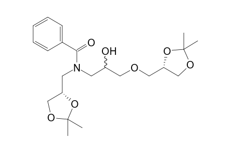 (2'S,2RS,2"S)-N-Benzoyl-1-(N-(2',3'-O-isopropylideneglycerol)amino-3-(2",3"-O-isipropylideneglycerol)propan-2-ol