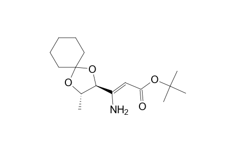 t-Butyl (4S,5S,2Z)-3-Amino-4,5-(cyclohexylidenedioxy)-2-hexenoate
