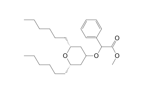 Benzeneacetic acid, .alpha.-[(2,6-dihexyltetrahydro-2H-pyran-4-yl)oxy]-, methyl ester