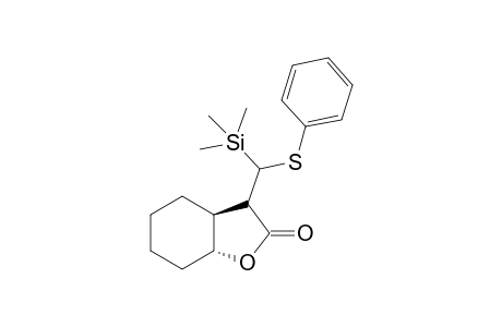 4-[(Trimethylsilyl)(phenylthio)methyl]bicyclo[4.3.0]-2-oxanonan-3-one