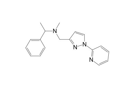 (+)-2-/(3-{[methyl(1'-phenylethyl)amino]methyl}-1-pyrazolyl)/pyridine