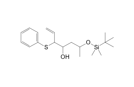 2-[(t-Butyldimethylsilyl)oxy]-4-hydroxy-5-(phenylthio)hept-6-ene