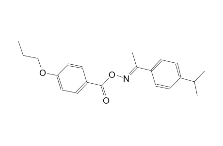 (1E)-1-(4-isopropylphenyl)ethanone O-(4-propoxybenzoyl)oxime