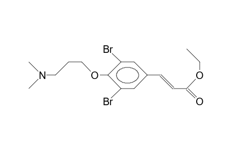 3,5-Dibromo-4-(3'-N,N-dimethyl-aminopropyloxy)-cinnamic acid, ethyl ester