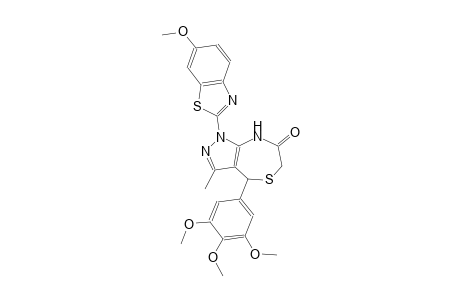 1H-pyrazolo[3,4-e][1,4]thiazepin-7(6H)-one, 4,8-dihydro-1-(6-methoxy-2-benzothiazolyl)-3-methyl-4-(3,4,5-trimethoxyphenyl)-