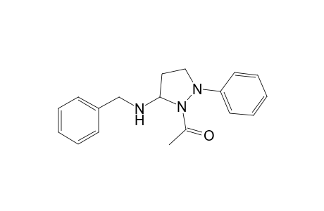 1-[2-phenyl-5-[(phenylmethyl)amino]-1-pyrazolidinyl]ethanone