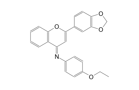 N-[(4E)-2-(1,3-benzodioxol-5-yl)-4H-chromen-4-ylidene]-4-ethoxyaniline