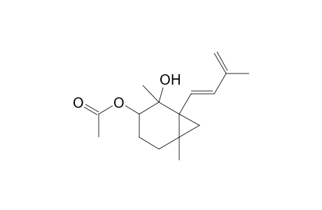 Bicyclo[4.1.0]heptan-2-ol, 1.beta.-(3-methyl-1,3-butadienyl)-2.alpha.,6.beta.-dimethyl-3.beta.-acetoxy-