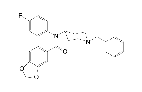 N-4-Fluorophenyl-N-[1-(1-phenylethyl)piperidin-4-yl]-1,3-benzodioxole-5-carboxamide