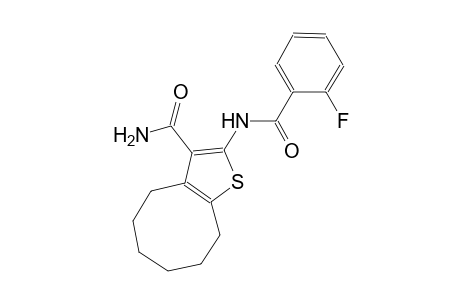 2-[(2-fluorobenzoyl)amino]-4,5,6,7,8,9-hexahydrocycloocta[b]thiophene-3-carboxamide