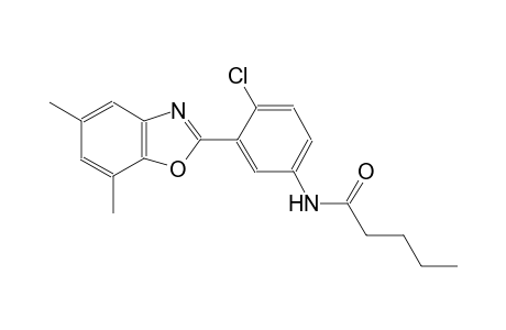pentanamide, N-[4-chloro-3-(5,7-dimethyl-2-benzoxazolyl)phenyl]-