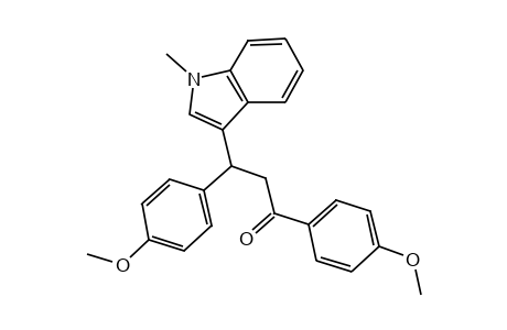 4'-METHOXY-3-(p-METHOXYPHENYL)-3-(1-METHYL-3-INDOLYL)PROPIOPHENONE