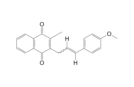 2-(p-methoxycinnamyl)-3-methyl-1,4-naphthoquinone