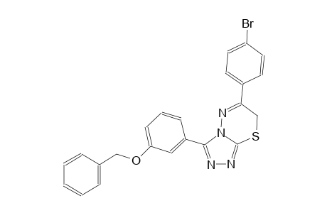 7H-[1,2,4]triazolo[3,4-b][1,3,4]thiadiazine, 6-(4-bromophenyl)-3-[3-(phenylmethoxy)phenyl]-