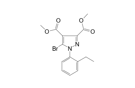 dimethyl 5-bromo-1-(2-ethylphenyl)pyrazole-3,4-dicarboxylate