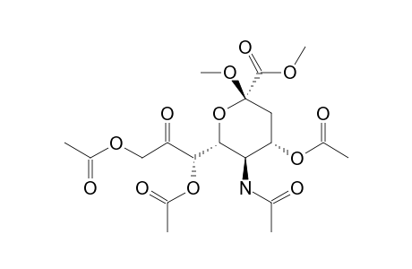 METHYL-5-ACETAMIDO-4,7,9-TRI-O-ACETYL-3,5-DIDEOXY-BETA-D-GALACTO-2,8-NONODIULOPYRANOSIDONIC-ACID-METHYLESTER